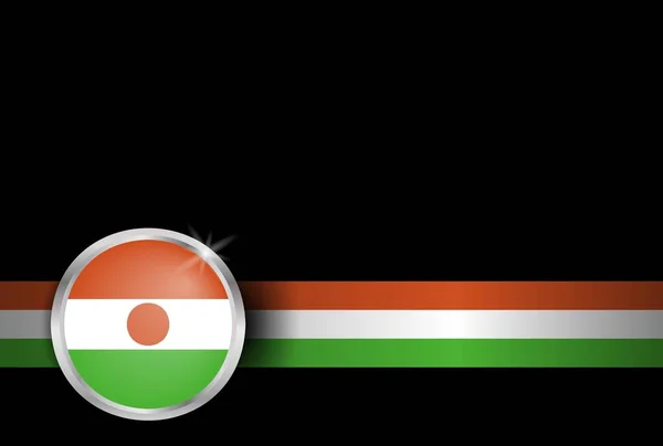 Niger Independence Day Sjabloon Achtergrond Ontwerp — Stockvector