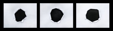 karanlık bir delik teknik incelemeye sette closeup