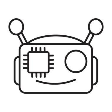 Yapay Zeka Çizgisi Sanat Simgesi 02