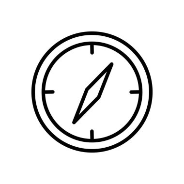 Tatil simgesi basit pusula sembolü