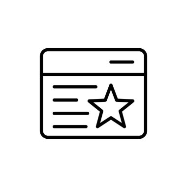 Müşteri değerlendirmesi 5 yıldızlı ve başparmak yukarı. Düzenlenebilir felçli taslak simgesi. Vektör 02