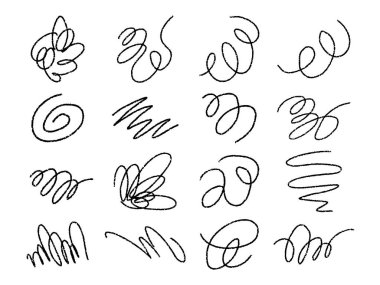 Siyah Girdap Karalama Çizgisi 01