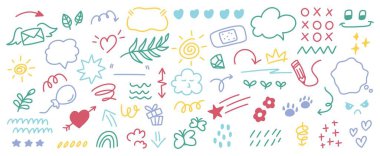 Albüm için El Çizimi Şirin Karalama