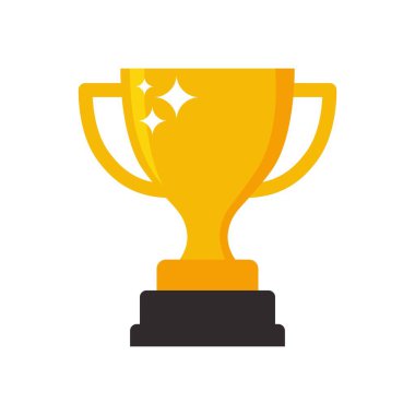 Trophy icon vector logo template illustration