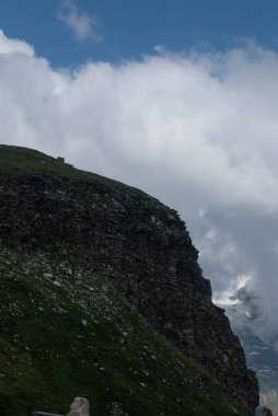 view of the beautiful alps in the mountains in Alps