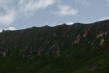 view of the beautiful alps in the mountains in Alps