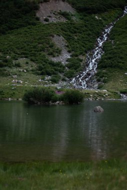 Alplerdeki dağların güzel manzarası