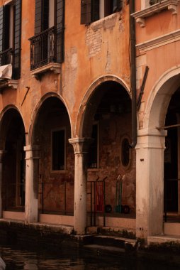 Venedik, İtalya-yuvarlak eylül, 2019: antik şehrin eski şehri.