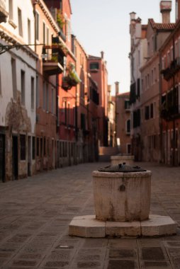 Venedik, İtalya-dolaylarında Eylül 2019: Siena, Toskana, İtalya 'nın sokak manzarası