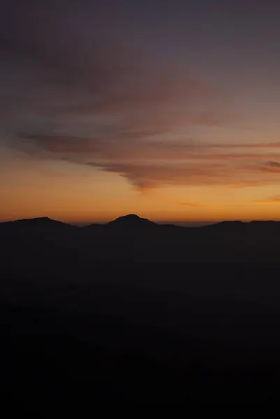 Sonnenuntergang Den Karpaten — Stockfoto