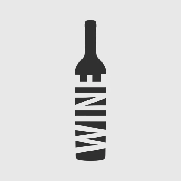 Logo Concept Voor Wijnwinkel Vectorillustratie — Stockvector