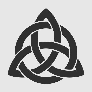 Beyaz arka plan üzerinde izole Celtic knot. Vektör çizim