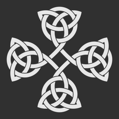 Beyaz arka plan üzerinde izole Celtic knot. Vektör çizim