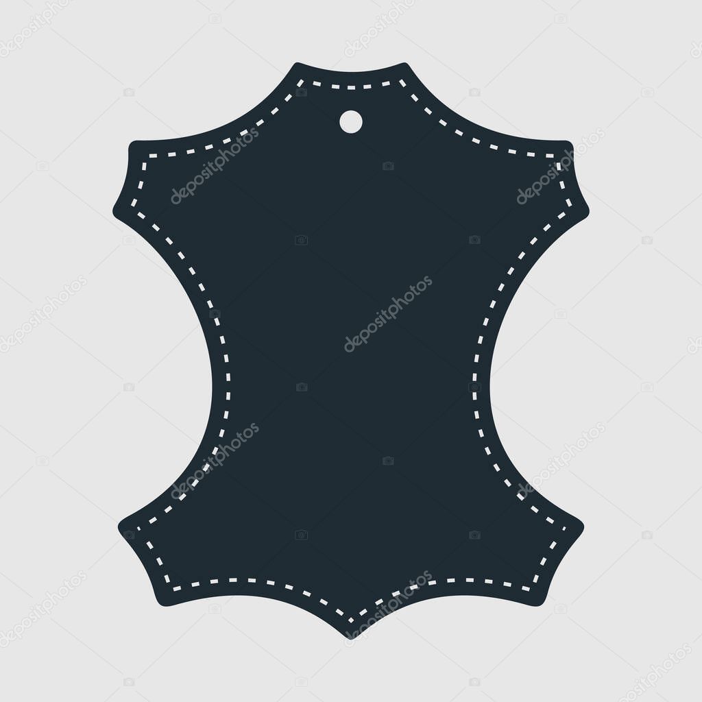 Genuine Leather icon. Vector illustration
