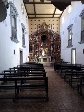 interior of old church in Santos