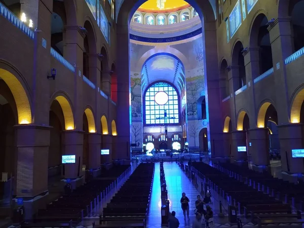 stock image the interior of the church in the city of Aparecida