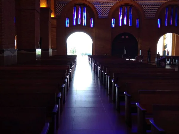 stock image the interior of the church in the city of Aparecida