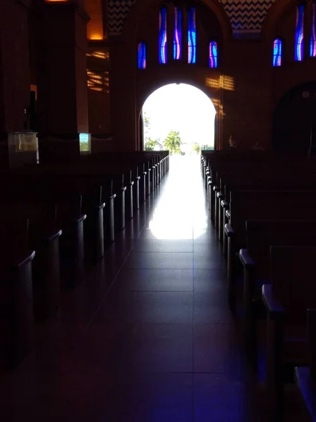 stock image the interior of the church in the city of Aparecida