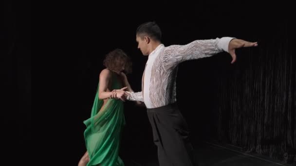Concept Sports Ballroom Dancing Training Preparation Performances Competition — Αρχείο Βίντεο