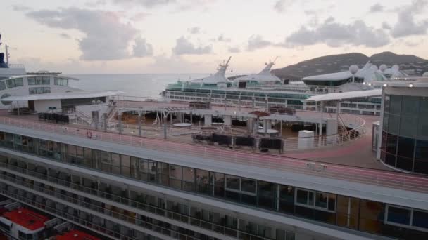 Sommerferie Cruiseskip Karibia Opplevelser Havreiser – stockvideo