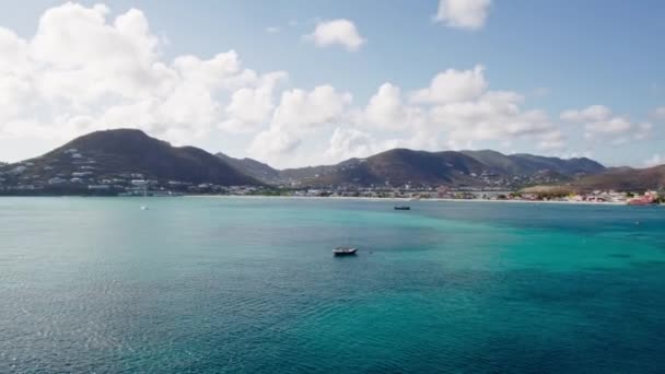 Letní Vodní Turistika Cestování Karibiku Dovolená Antily — Stock video