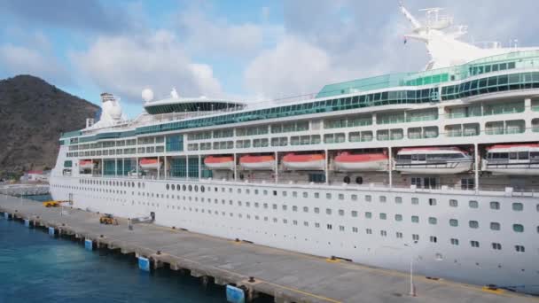 Férias Verão Navio Oceano Transporte Água Flórida Para Viagens Turismo — Vídeo de Stock