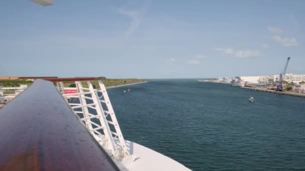 Semester Havsfartyg Sjötransport Florida För Resor Och Havsturism Orlando Florida — Stockvideo
