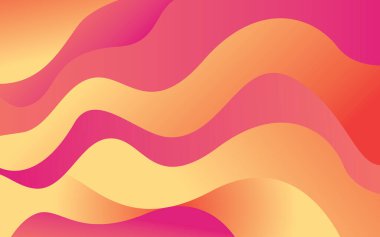 Dinamik gradyan modern deseni dalgalandırır. Arkaplan dokuları harika. Vektör illüstrasyonu