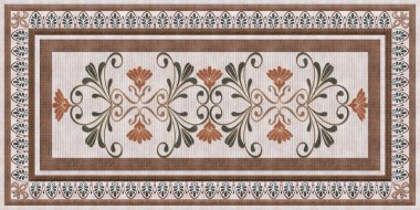 Banyo için renkli dijital duvar fayansları.