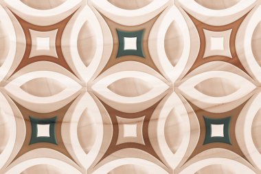 Banyo için renkli dijital duvar fayansları.