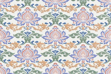 Banyo için renkli dijital duvar fayansları.