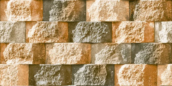 Ilustracja Cegły Elewacja Ściany Płytki Projekt Zewnątrz Ściany Tapety Tła — Zdjęcie stockowe