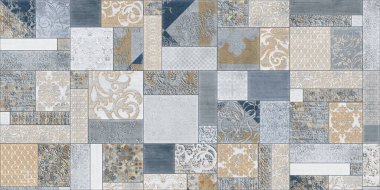 3d illüstrasyon, tuğla yüksekliği duvar kiremitleri dış duvar ve arkaplan duvar kağıdı tasarımı