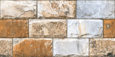 3d illüstrasyon, tuğla yüksekliği duvar kiremitleri dış duvar ve arkaplan duvar kağıdı tasarımı