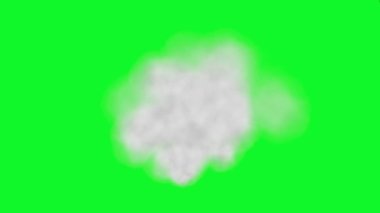 Yeşil Ekran ile Beyaz Duman Bombası Alfa karışımı