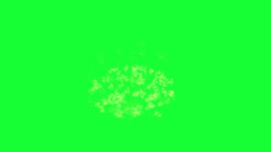 Yeşil Ekran Biyo-Enerji Alan Patlaması Efektleri. hareket bulanıklığı olan soyut yeşil arkaplan