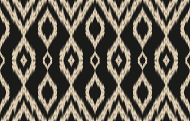 Ethnic abstract ikat art. Fabric Morocco, geometric ethnic pattern seamless  color oriental. Background, Design for fabric, curtain, carpet, wallpaper, clothing, wrapping, Batik, vector illustration