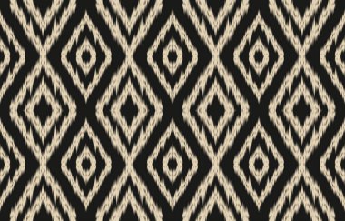 Ethnic abstract ikat art. Fabric Morocco, geometric ethnic pattern seamless  color oriental. Background, Design for fabric, curtain, carpet, wallpaper, clothing, wrapping, Batik, vector illustration