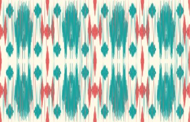 Ethnic abstract ikat art. Fabric Morocco, geometric ethnic pattern seamless  color oriental. Background, Design for fabric, curtain, carpet, wallpaper, clothing, wrapping, Batik, vector illustration