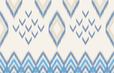 Ethnic abstract ikat art. Fabric Morocco, geometric ethnic pattern seamless  color oriental. Background, Design for fabric, curtain, carpet, wallpaper, clothing, wrapping, Batik, vector illustration