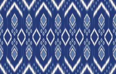 Ethnic abstract ikat art. Fabric Morocco, geometric ethnic pattern seamless  color oriental. Background, Design for fabric, curtain, carpet, wallpaper, clothing, wrapping, Batik, vector illustration
