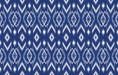 Ethnic abstract ikat art. Fabric Morocco, geometric ethnic pattern seamless  color oriental. Background, Design for fabric, curtain, carpet, wallpaper, clothing, wrapping, Batik, vector illustration