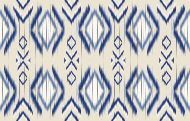 Ethnic abstract ikat art. Fabric Morocco, geometric ethnic pattern seamless  color oriental. Background, Design for fabric, curtain, carpet, wallpaper, clothing, wrapping, Batik, vector illustration