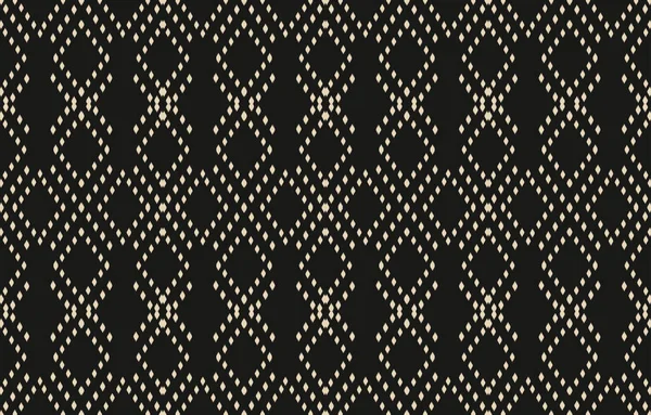 Ethnic Abstract Ikat Art Fabric Morocco Geometric Ethnic Pattern Seamless — Vettoriale Stock