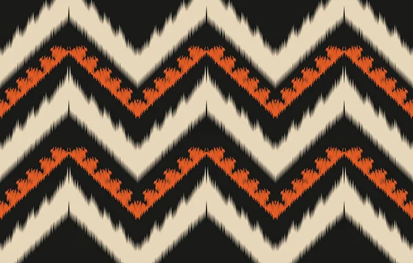 Ethnic Abstract Ikat Art Fabric Morocco Geometric Ethnic Pattern Seamless — Stockvektor