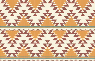 Geometrik etnik desen pürüzsüz, Yerli Amerikan etnik tasarımı, arka plan, perde, halı, duvar kağıdı, giysi, ambalaj, Batik, vektör çizimi için Güneybatı dekor tasarımı.