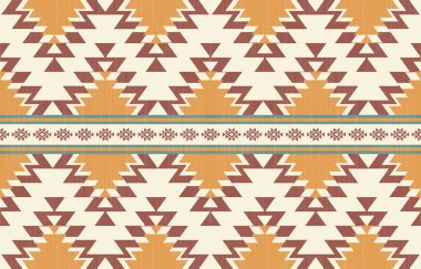 Geometrik etnik desen pürüzsüz, Yerli Amerikan etnik tasarımı, arka plan, perde, halı, duvar kağıdı, giysi, ambalaj, Batik, vektör çizimi için Güneybatı dekor tasarımı.