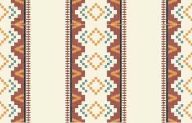 Geometrik etnik desen pürüzsüz, Yerli Amerikan etnik tasarımı, arka plan, perde, halı, duvar kağıdı, giysi, ambalaj, Batik, vektör çizimi için Güneybatı dekor tasarımı.