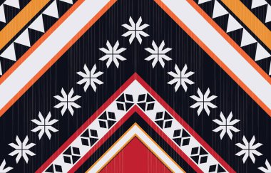 Geometrik etnik desen pürüzsüz, Yerli Amerikan etnik tasarımı, arka plan, perde, halı, duvar kağıdı, giysi, ambalaj, Batik, vektör çizimi için Güneybatı dekor tasarımı.