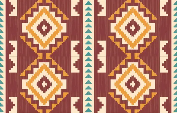 Geometrik etnik desen pürüzsüz, Yerli Amerikan etnik tasarımı, arka plan, perde, halı, duvar kağıdı, giysi, ambalaj, Batik, vektör çizimi için Güneybatı dekor tasarımı.